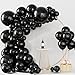 Labeol Halloween Balloons Black Balloons Different Sizes 151PCS 1812105 Inch Black Balloon Garland Arch Kit Quality Latex Balloons Decorations for Party Birthday Graduation Wedding - Image 3
