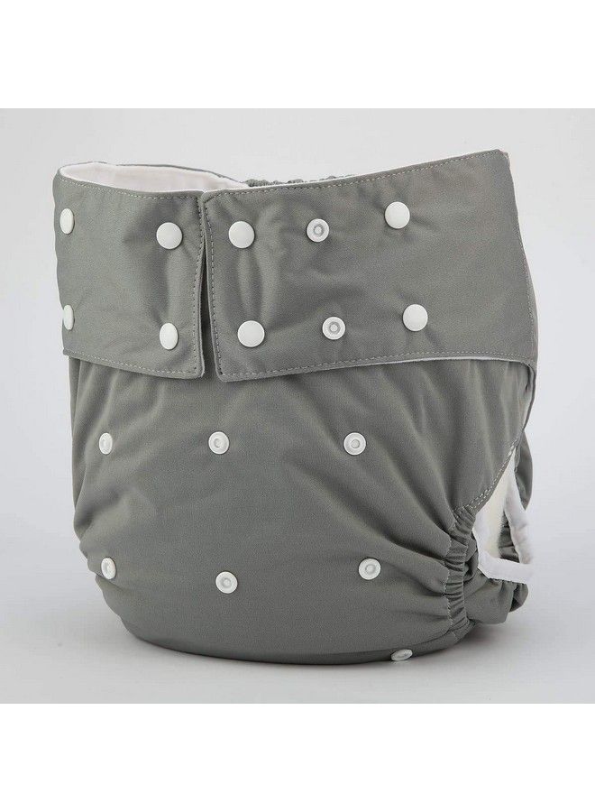 JOBEBE Adult Cloth Diaper Cover Nappy Reusable Washable Adjustable For Disability Incontinence Person (Grey)  - Image 3