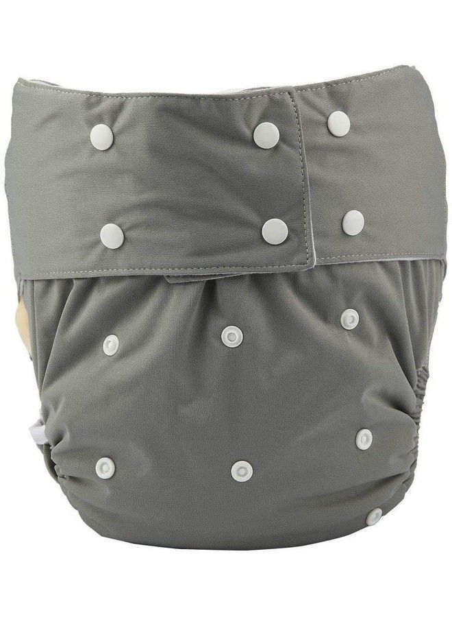 JOBEBE Adult Cloth Diaper Cover Nappy Reusable Washable Adjustable For Disability Incontinence Person (Grey)  - Image 2