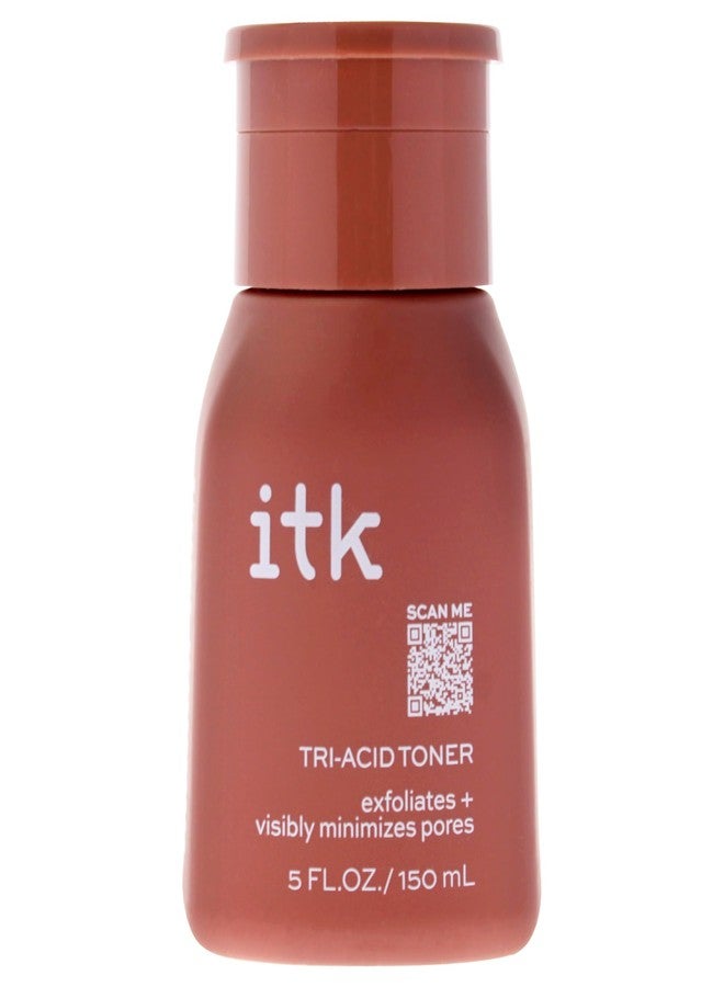ITK Tri-Acid Facial Toner with AHA, BHA, PHA + Niacinamide - Exfoliate Face + Minimize Pores - Salicylic + Lactic Acid - Brighten Dark Spots + Glow, 5 Fl Oz - Image 2