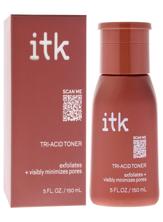 ITK Tri-Acid Facial Toner with AHA, BHA, PHA + Niacinamide - Exfoliate Face + Minimize Pores - Salicylic + Lactic Acid - Brighten Dark Spots + Glow, 5 Fl Oz - Image 3