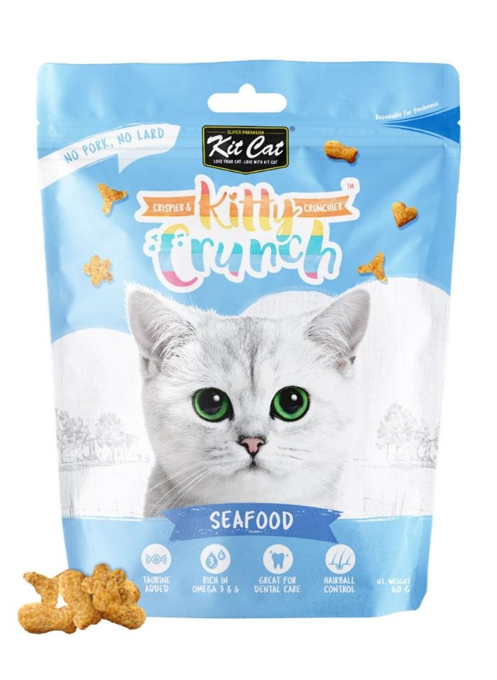 Kit Cat Kitty Crunch Seafood Flavor 60g - Image 1