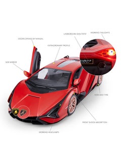 RASTAR RASTAR RC Car Lamborghini Sián FKP 37 1/14 Remote Control Car, Lamborghini Toy Rc Car for Kids Boys6-12 - RED  - Image 5