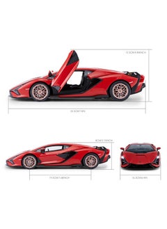 RASTAR RASTAR RC Car Lamborghini Sián FKP 37 1/14 Remote Control Car, Lamborghini Toy Rc Car for Kids Boys6-12 - RED  - Image 4