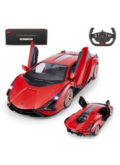 RASTAR RASTAR RC Car Lamborghini Sián FKP 37 1/14 Remote Control Car, Lamborghini Toy Rc Car for Kids Boys6-12 - RED  - Image 1