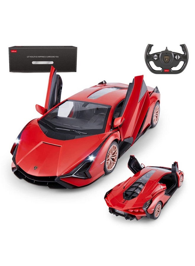 راستار RASTAR RC سيارة لامبورغيني سيان FKP 37 1/14 سيارة تحكم عن بعد، لعبة لامبورغيني سيارة Rc للأطفال من 6 إلى 12 - أحمر - Image 1