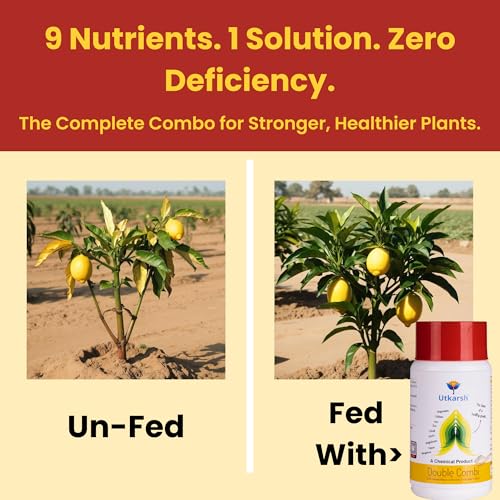 Utkarsh Double Combi - EDTA Chelated Mix - Calcium, Magnesium, Iron, Zinc, Boron, Copper, Manganese, Molybdenum, Cobalt(100% Water Soluble Chemical for Foliar Spray) (500 gm; Pack of 1) - Image 2