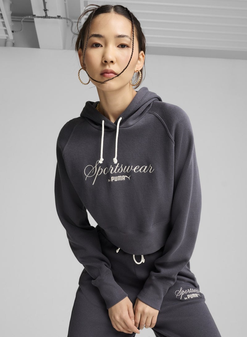 بوما هودي Classics+ بقصة فضفاضة للنساء - Image 1