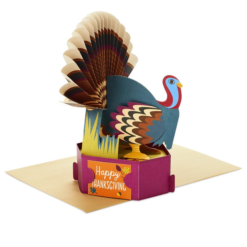 Hallmark Paper Wonder Thanksgiving Pop Up Card (Turkey) - Image 1