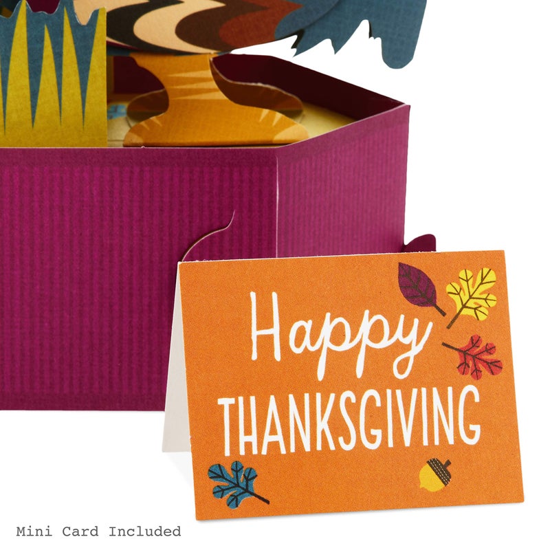 Hallmark Paper Wonder Thanksgiving Pop Up Card (Turkey) - Image 4