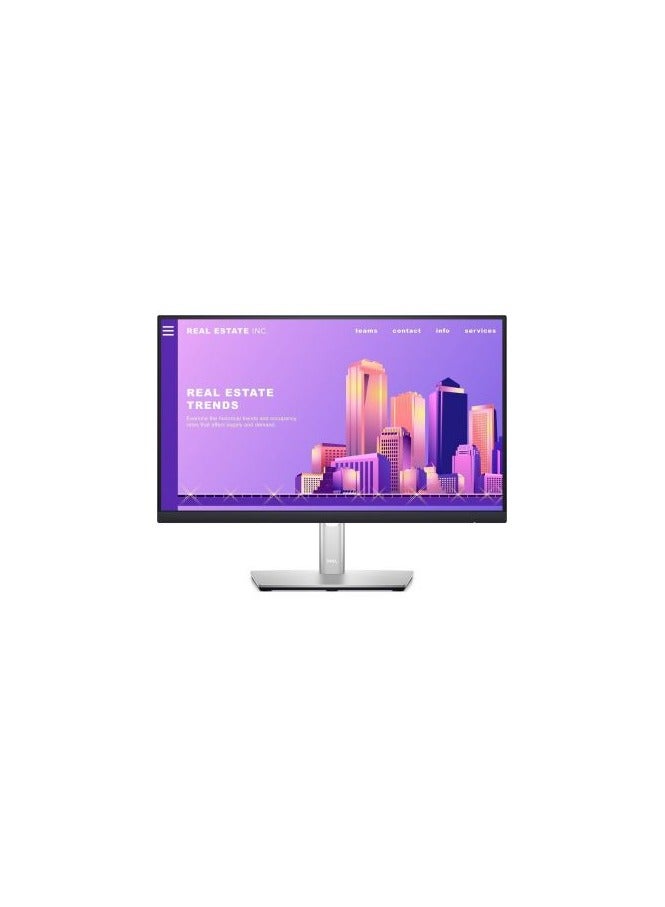 DELL P2222H 21.5'' FHD IPS Monitor, 1920x1080 Resolution, 60Hz Refresh Rate, 5 ms / 8ms Response Time, 16 9 Aspect Ratio, White LED Edgelight, sRGB 99%, Vesa 100mm, HDMI, DP | P2222H White - Image 1