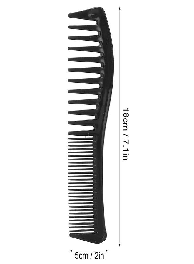 LZKW Detangling Comb, Plastic Wide Tooth Hair Comb Durable for Salon Use for Home(black) - Image 2