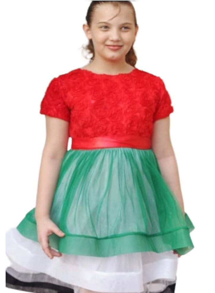 Lamora UAE National Day Flag Dress For Girls  - Image 1