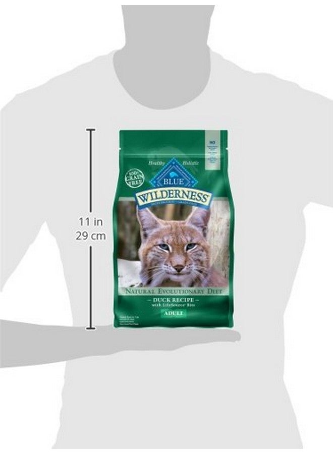 Blue Buffalo Wilderness Nature's Evolutionary Diet High-Protein, Grain-Free Natural Dry Food for Adult Cats, Duck, 5-lb. Bag - Image 3