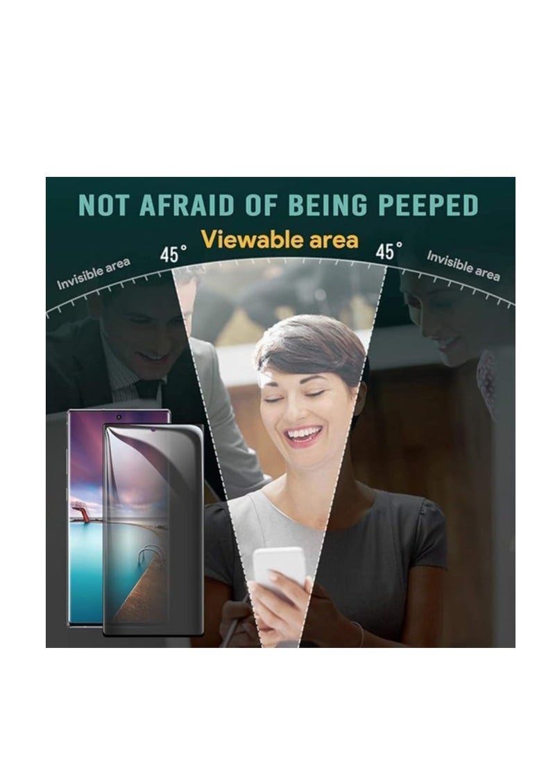 Generic - Samsung Galaxy Note20 Ultra/Note 20 Ultra 5G Privacy Screen Protector, [3D Curved] [Easy to Install, No Bubbles] 9H Hardness Anti-spy Tempered Glass Film for Samsung Galaxy Note 20 Ultra - Image 1
