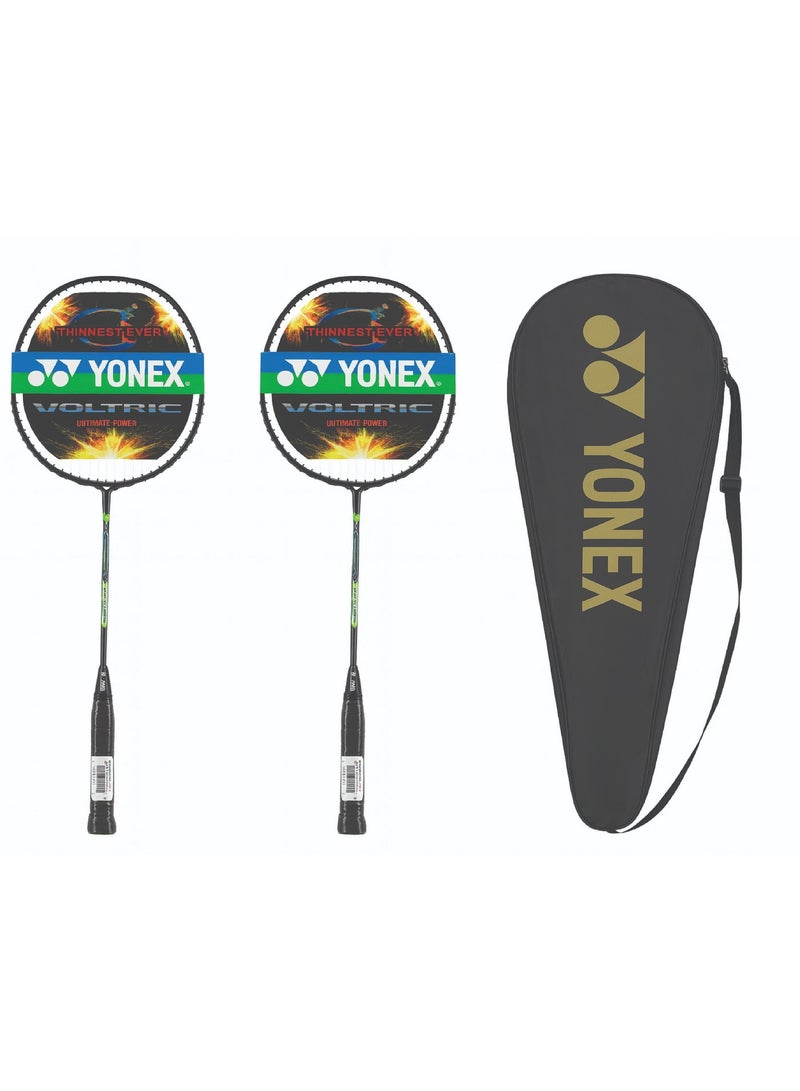 يونيكس مجموعة يونيكس الاحترافية لتنس الريشة - مضربان + حقيبة حمل فاخرة - Image 4