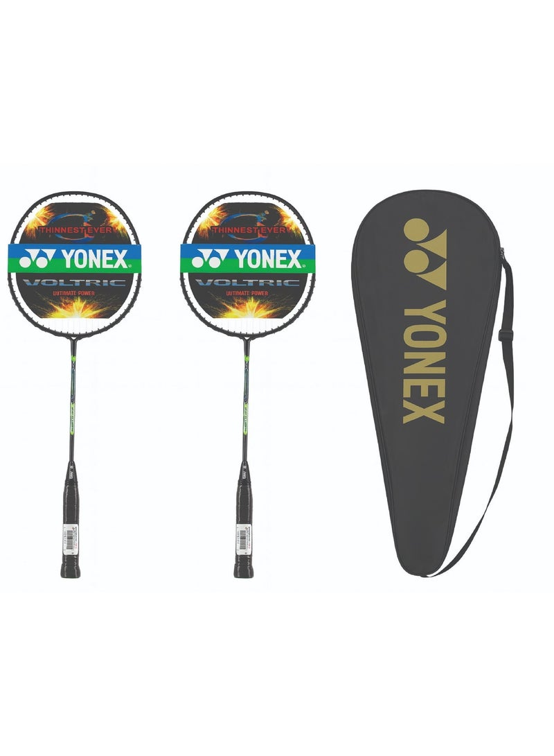 يونيكس مجموعة يونيكس الاحترافية لتنس الريشة - مضربان + حقيبة حمل فاخرة - Image 1