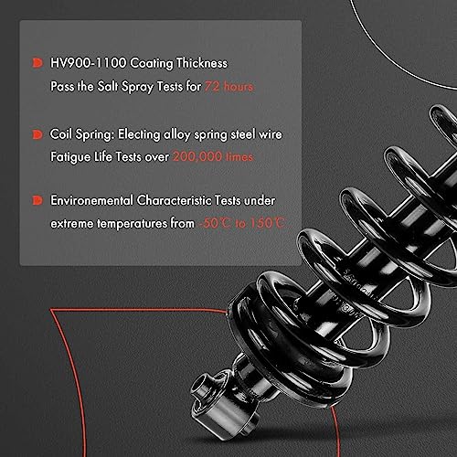 A-Premium مجموعة ممتص الصدمات والزنبرك الخلفي الكامل A-Premium (2) متوافقة مع لكزس IS250 2006-2013، IS350 2011-2013 - Image 4