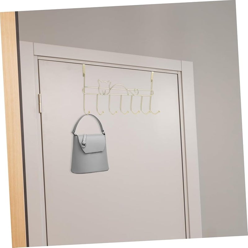 حامل حائط من الحديد على شكل خطاف للقطط للمعاطف والقبعات والمفاتيح بدون حفر ديكور مدخل بسيط - Image 4