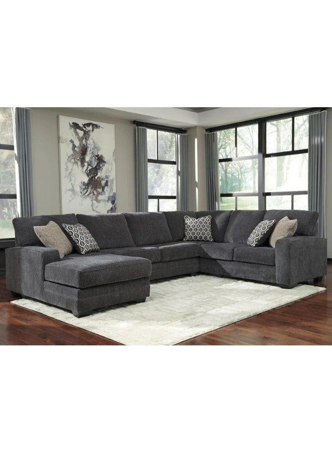 هوم جويز كنبة زاوية لوكس لينيار لونجر - تصميم على شكل حرف U - كتان رمادي - Image 1