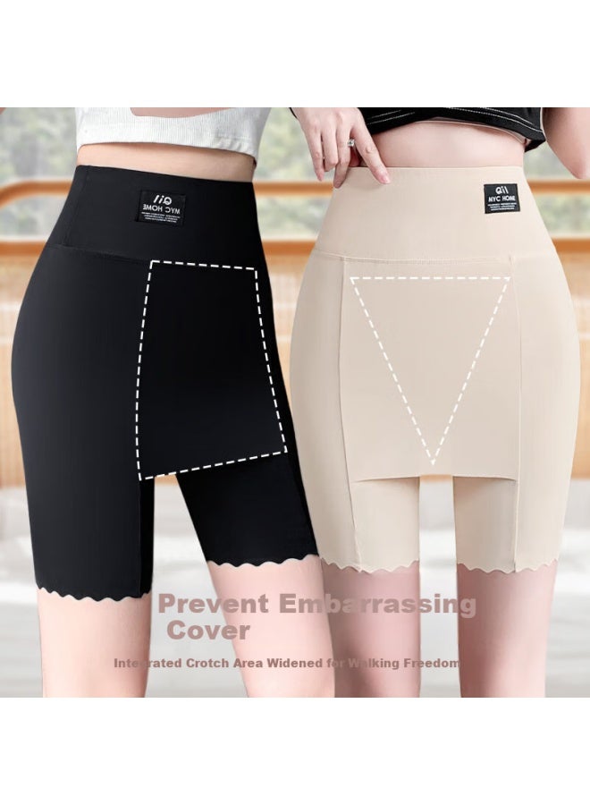 LANG SHA Langsha Women's Safety Shorts With Anti-light Leakage And Seamless Design, Triangle Area Coverage, Thin Style With Cotton Crotch, Five-point Base Shorts - Image 1