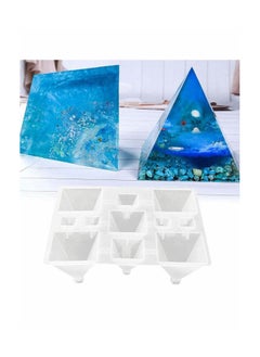Excefore 1 Pcs Pyramid Jewelry Casting Mold, Resin Silicone Casting Molds Epoxy Crystal Resin Molds Jewelry Box Molds for Resin Casting, Jewelry Making, Aromatherapy Candle Making 11-Slot  - Image 1