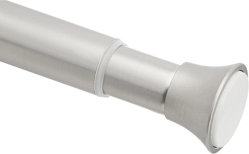 sulfar Tension Curtain Rod, Adjustable 54-90" Width - Nickel, Classic Finial - Image 2