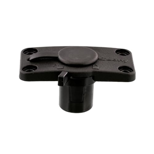 Scotty #244L-BK Locking Flush Deck Mount w/ Rain Cap (Black) - Image 5