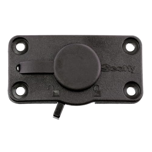 Scotty #244L-BK Locking Flush Deck Mount w/ Rain Cap (Black) - Image 4