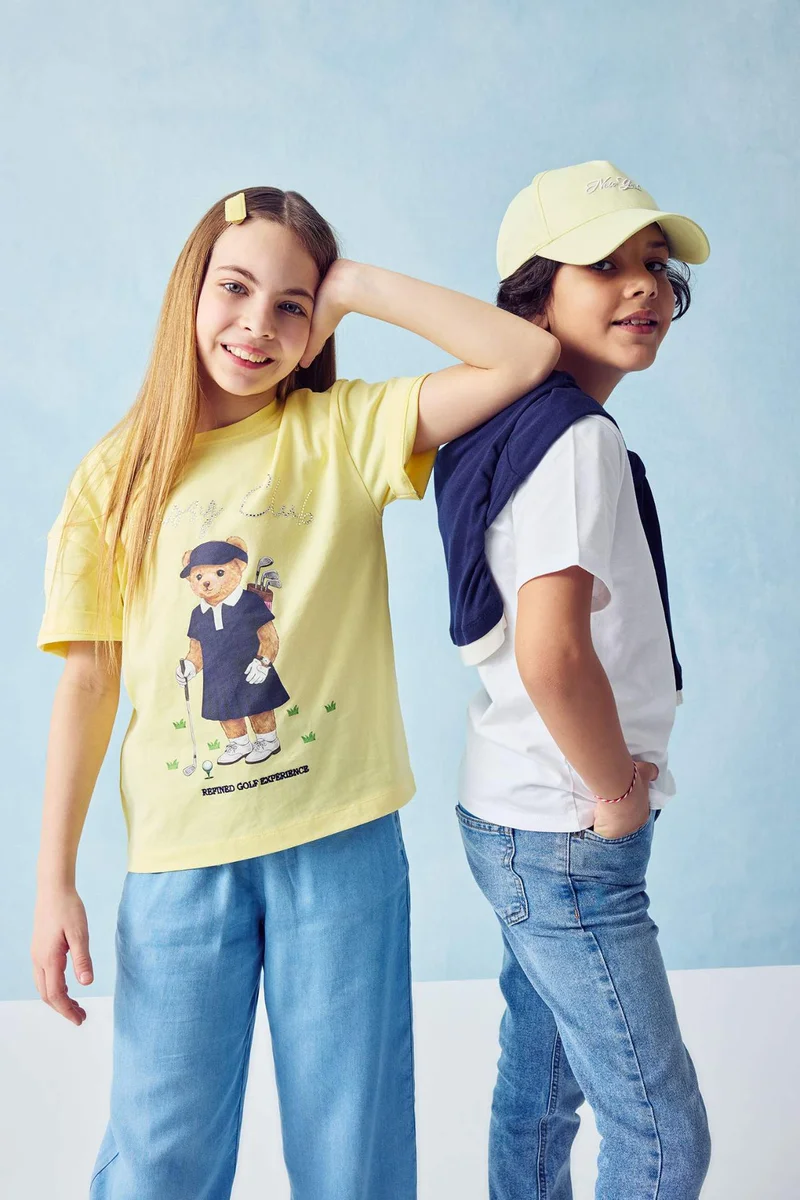 ديفاكتو Girl Teddy Bear T-Shirt