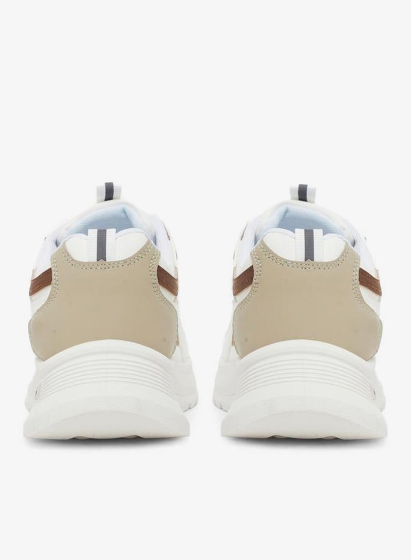 Styli Textured Lace Up Chunky Sneakers - Image 3