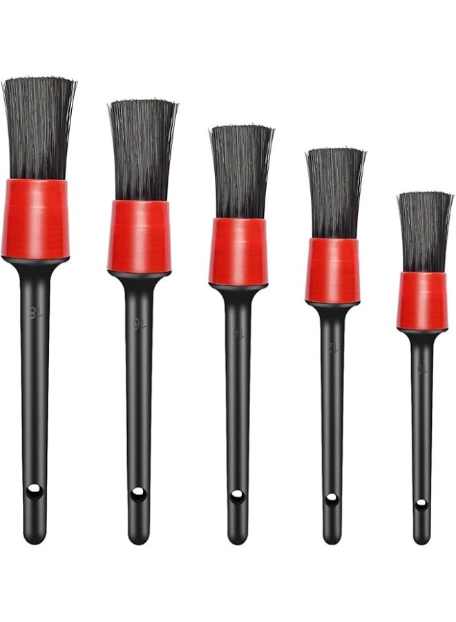 يونتوب مجموعة فرش تنظيف يونتوب (5 قطع) - فرش تنظيف داخلية وخارجية متعددة الأحجام مع فرشاة للعجلات والإطارات | مثالية للعجلات، ولوحات القيادة، والجلد، وفتحات التهوية، والشعارات، والدراجات النارية، وغيرها - Image 1