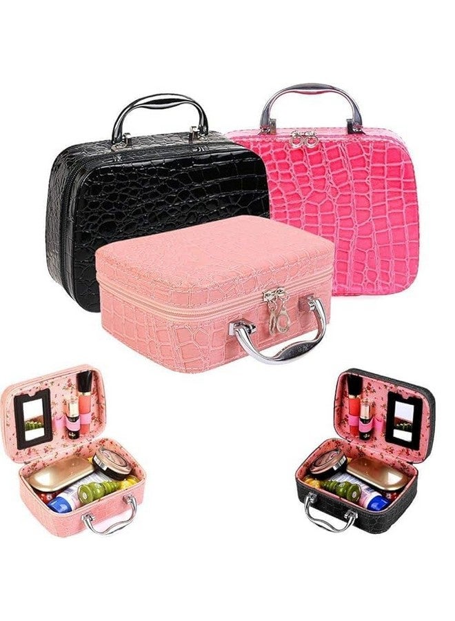 Vroxy Makeup Bag for Women Cosmetic Storage Box, Jewellery Vanity Organizer Makeup Box Cosmetic Box, Travel Cosmetic Storage Box (1Pcs) - Image 5