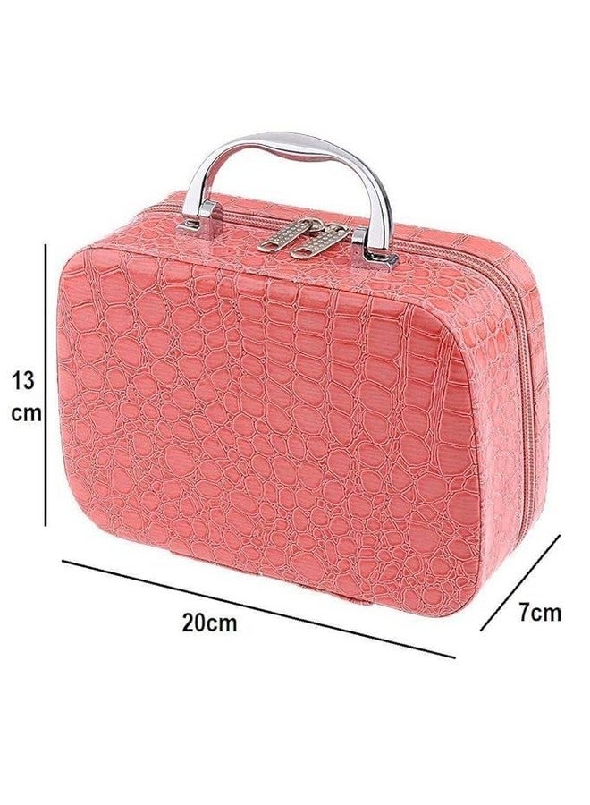 Vroxy Makeup Bag for Women Cosmetic Storage Box, Jewellery Vanity Organizer Makeup Box Cosmetic Box, Travel Cosmetic Storage Box (1Pcs) - Image 4