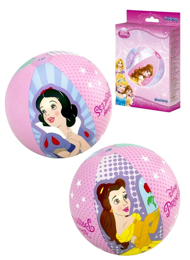 Disney Princess Beach Ball 51 cm - Colorful Graphics - Fun for Water and Land Play