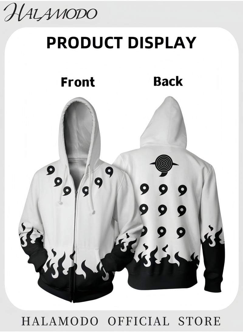 HALAMODO Unisex Hoodies with 3D Printed Sweatshirt Novelty Long-Sleeved Tops Fashion Youth Pullovers Casual Sweatshirts Sportswear with Drawstrings & Large Pockets for Men Women Boys Girls  - Image 3