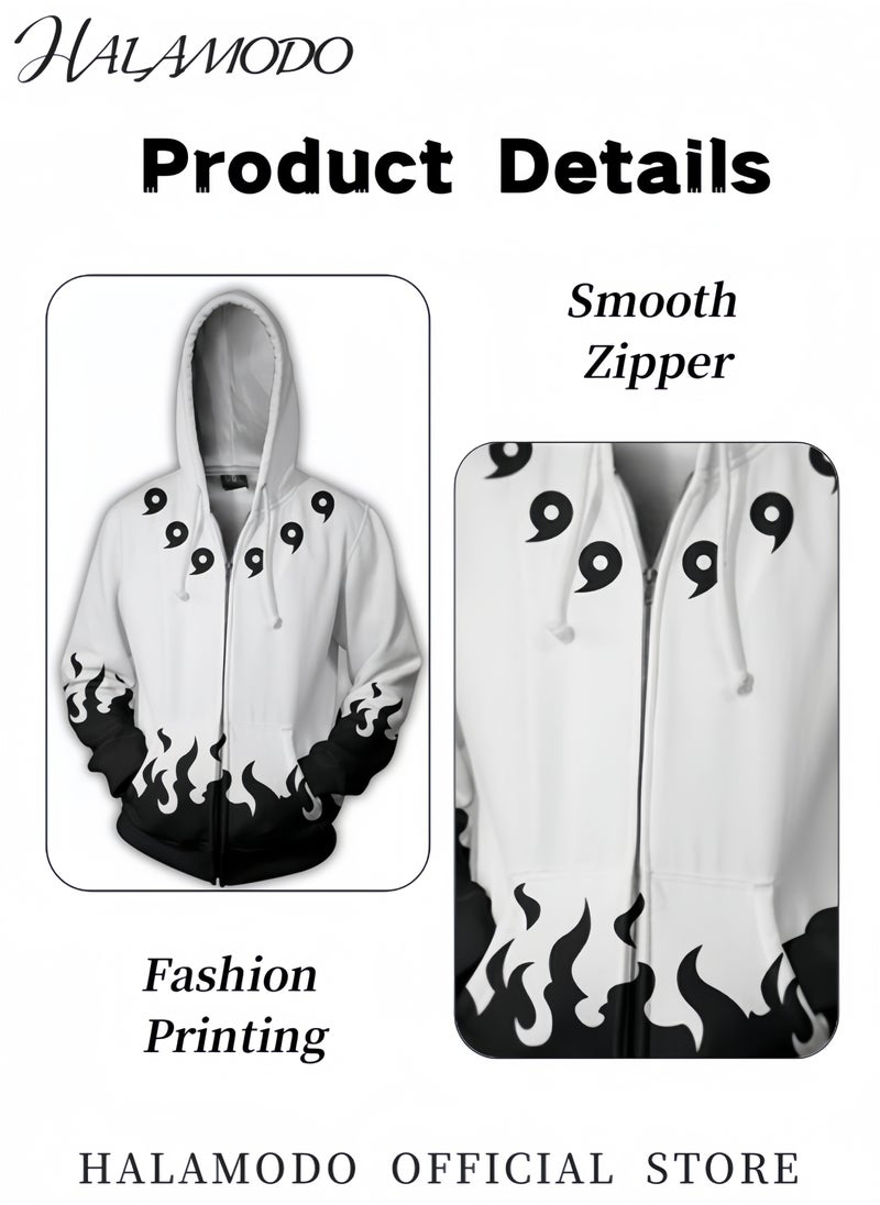 HALAMODO Unisex Hoodies with 3D Printed Sweatshirt Novelty Long-Sleeved Tops Fashion Youth Pullovers Casual Sweatshirts Sportswear with Drawstrings & Large Pockets for Men Women Boys Girls  - Image 4
