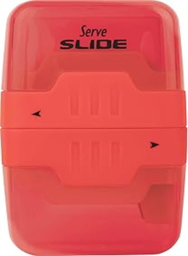 Serve Serve SV-SLIDE1FK SLIDE 2 in 1 Eraser and Sharpener - Red 