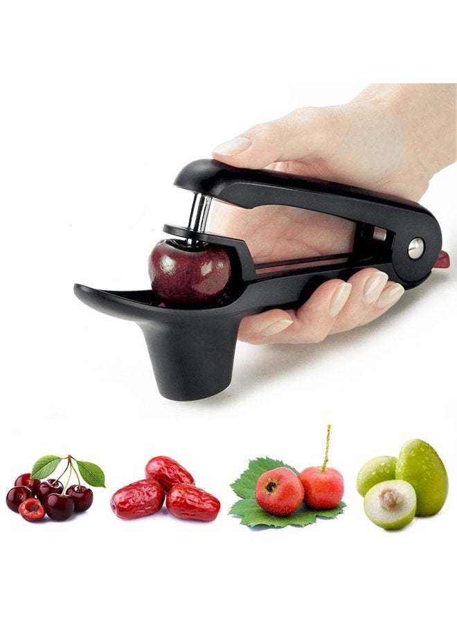 Ruibo Cherry Pitter Tool And Olive Pitter Remover Stoner Manual Kitchen Gadget Black - Image 1