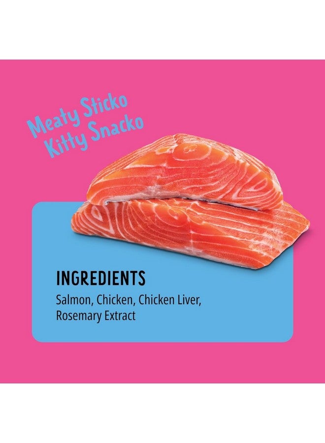 Bonkers Purrpops, Freeze Dried Salmon Flavored Lollipop Cat Treats, Cat Treats, Treats for Training, for All Breeds and Ages, Food Topper (8 Pieces) 2-Pack - Image 3