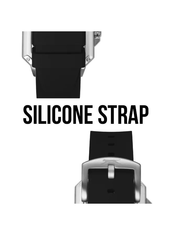 Slazenger Black Men's Silicone Automatic Watch SL.9.2500.1.01 - 40 mm for Men | Best Price UAE
