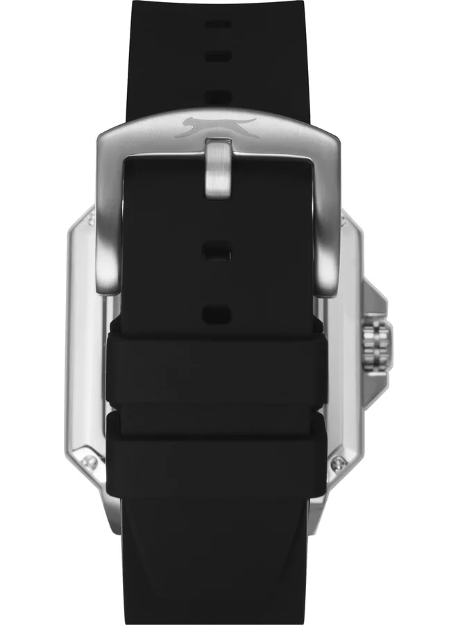 Slazenger Black Men's Silicone Automatic Watch SL.9.2500.1.01 - 40 mm for Men | Best Price UAE
