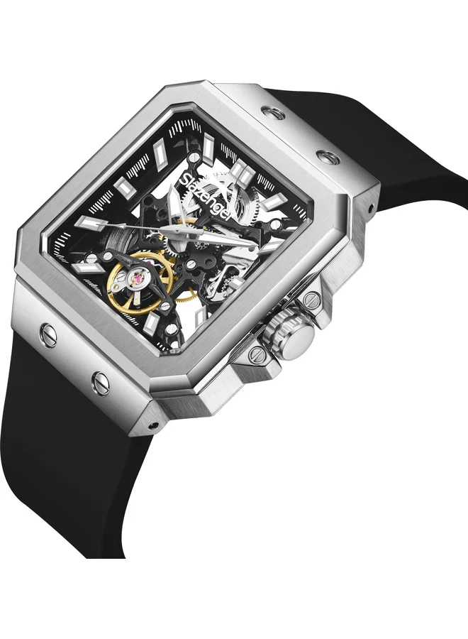 سلازنجر ساعة أوتوماتيكية رجالية من السيليكون .... -  مم