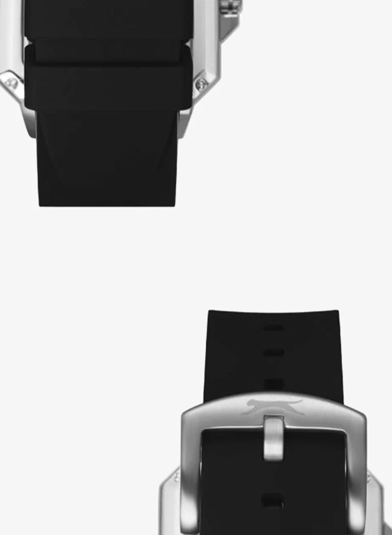 Slazenger Black Men's Silicone Automatic Watch SL.9.2500.1.01 - 40 mm for Men | Best Price UAE