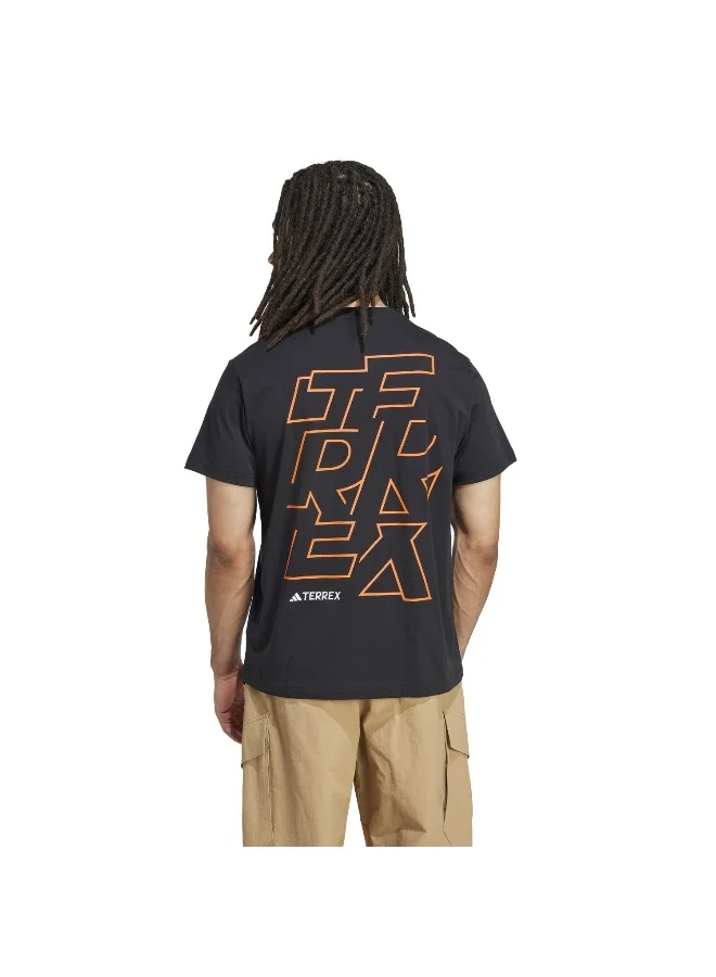 Adidas Adidas U Aop T Black Graphic Tee (Short Sleeve) T-Shirts For Unisex
