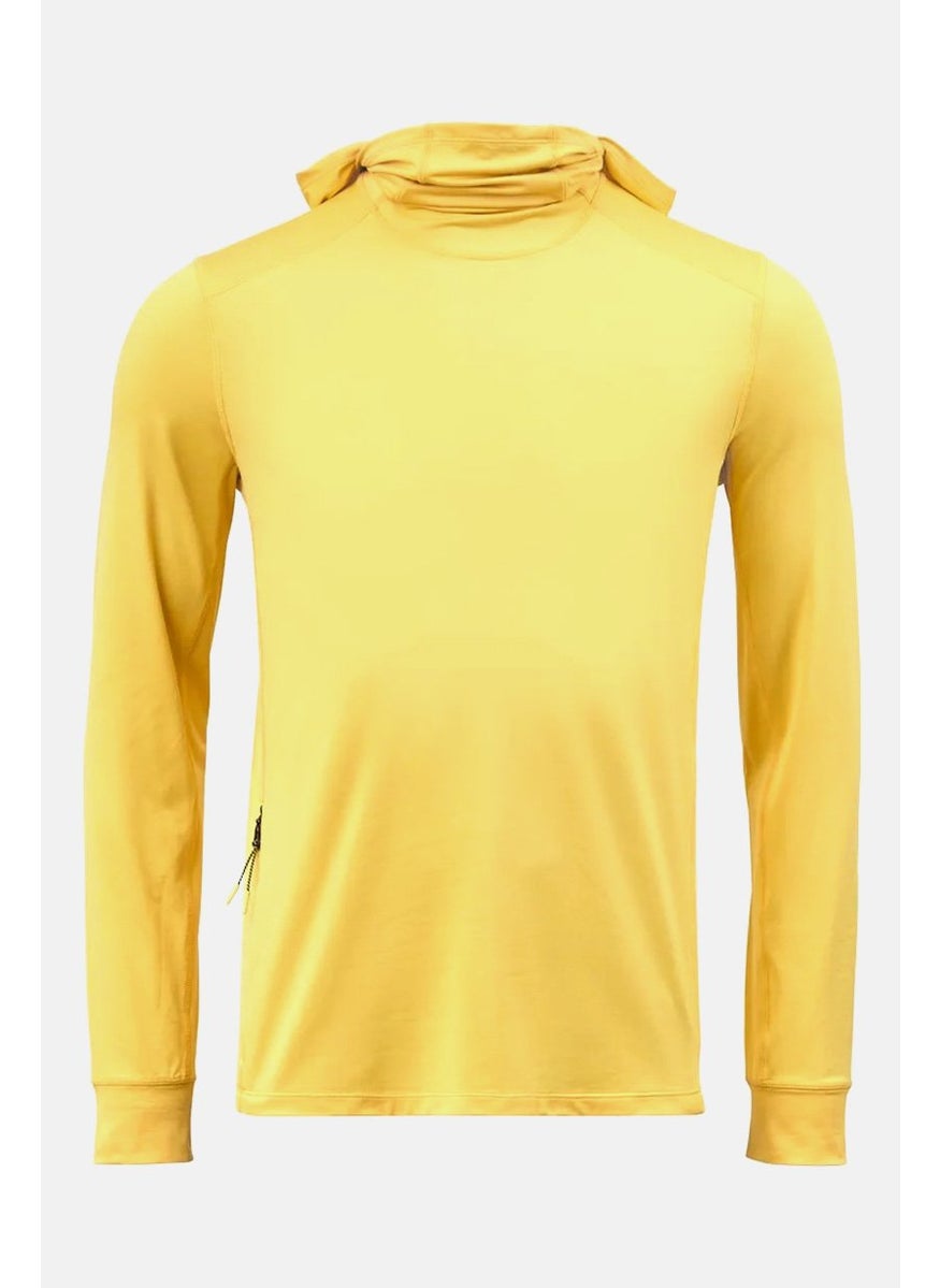 Tchibo Men Sportswear Fit Long Sleeves Insulated Functional Sweatshirt, Yellow  - Image 2