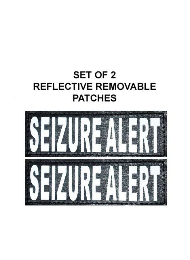 Doggie Stylz - Set of 2 Reflective Seizure Alert Removable Patches with Hook Backing for Working Dog Harnesses & Vests. Durable and Interchangeable - Comes in 3 Sizes Small, Medium and Large - Image 1