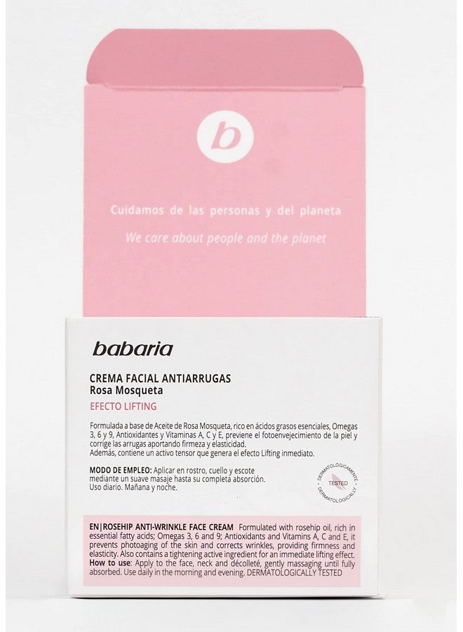 Babaria Rosa Mosqueta Facial Antiarrugas Efecto Lifting 50Ml - Image 4