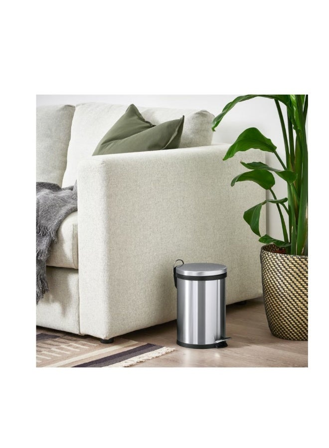 IKEA (IKEA) سنوربا سلة مهملات بدواسة، مصنوعة من الفولاذ المقاوم للصدأ، سعة 5 لترات - Image 5