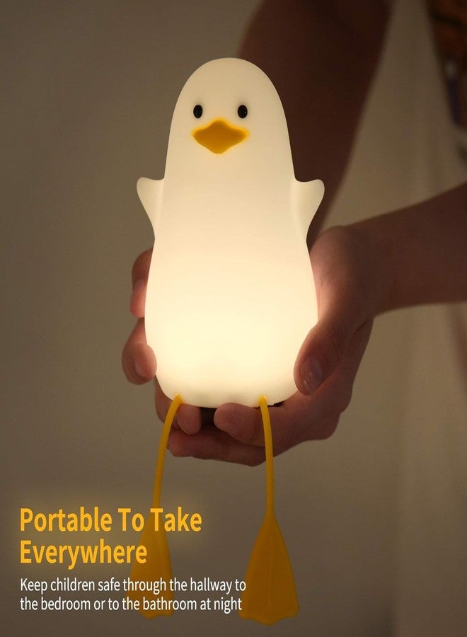 Stodern Night Lamp for Kids - Cute Silicone Duck LED Table Lamp, Color Changing with USB Rechargeable Feature, Best Gift for Kids, Toddlers, Boys & Girls, Kids Bedroom Decor, Portable Touch Lamp - Image 4